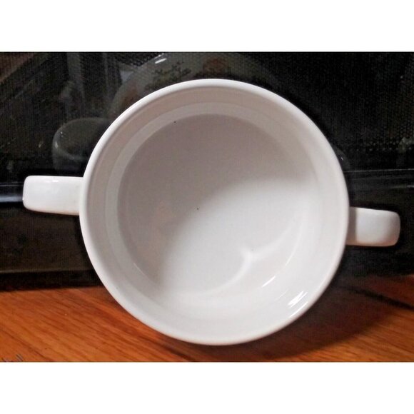 Old Time Pottery Owl Soup bowl/appetizer/cereal/snack bowl with handles, ceramic - Picture 5 of 7